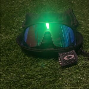Oakley Iridescent Green and Blue Sunglasses